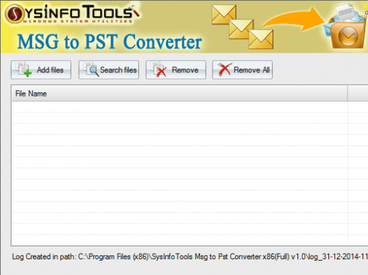 SysInfoTools MSG to PST Converter Screenshot 1