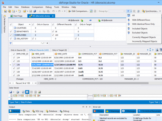 dbForge Studio for Oracle Screenshot 1