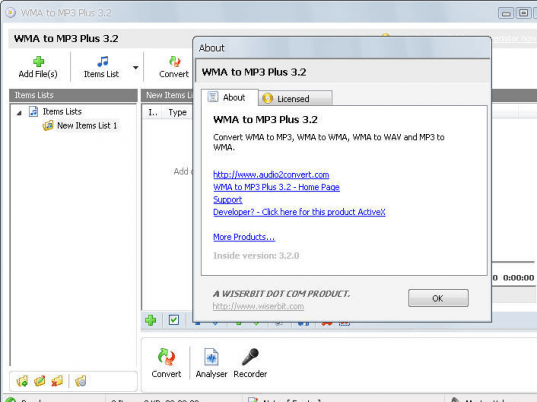 WMA to MP3 Plus Screenshot 1