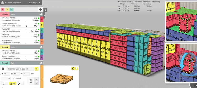 Container Loading Calculator Screenshot 1