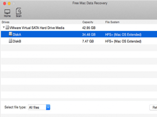 Free Mac Data Recovery Screenshot 1