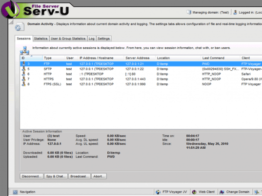 Serv-U Screenshot 1
