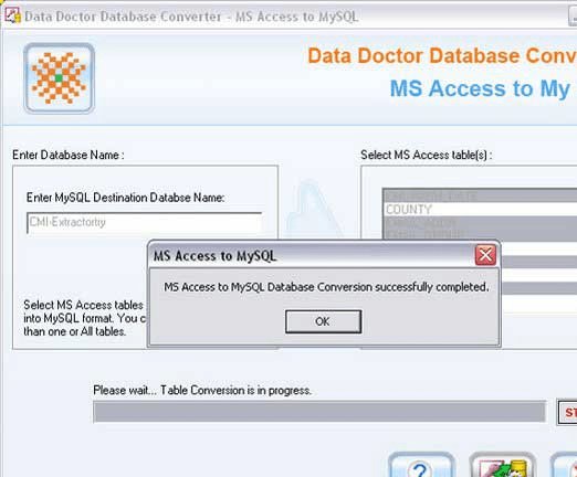 MS Access To MySQL Converter Screenshot 1