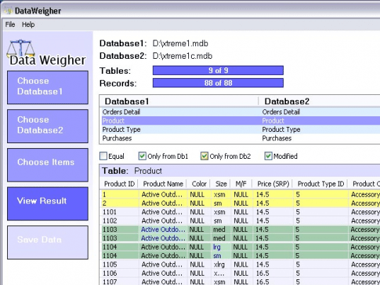 DataWeigher Screenshot 1
