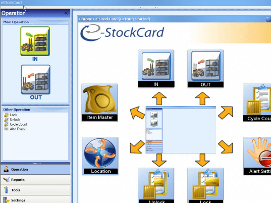 Chronos eStockCard Free Edition Screenshot 1