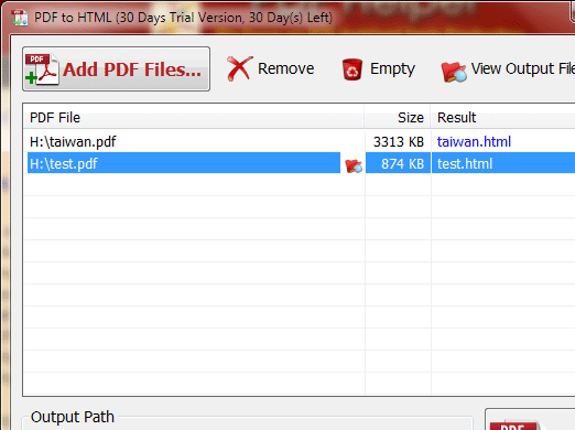 PDF to HTML Screenshot 1