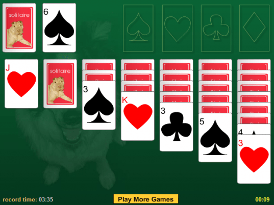 Dog Solitaire Card Game Screenshot 1
