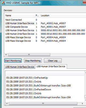USB Monitoring Control Screenshot 1