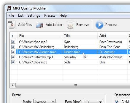 MP3 Quality Modifier Screenshot 1