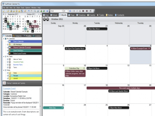 VueMinder Calendar Pro Screenshot 1