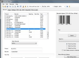 Barcode Image Maker Pro. Screenshot 1