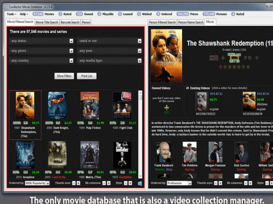 Coollector Movie Database Screenshot 1