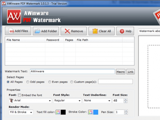 PDF Watermark Maker Screenshot 1