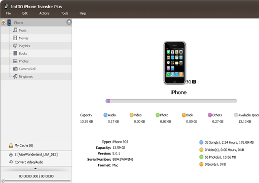 ImTOO iPhone Transfer Plus Screenshot 1