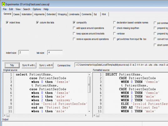 Tidycode T Sql Formatter Screenshot 1