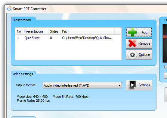 Smart PPT to DVD Converter Screenshot 1