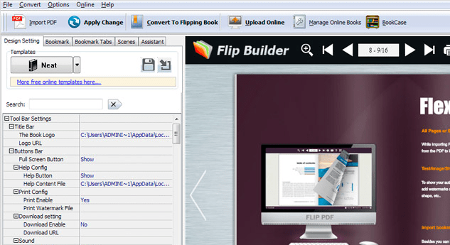 A-PDF FlippingBook Maker Screenshot 1