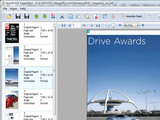 Boxoft PDF Page Editor Screenshot 1