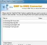 DWF to DWG Converter 2011.12 Screenshot 1