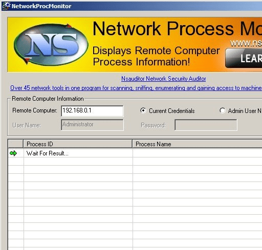 NetworkProcMonitor Screenshot 1