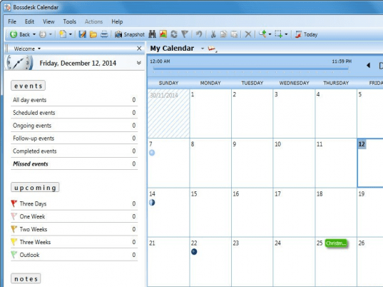 Bossdesk Calendar Screenshot 1