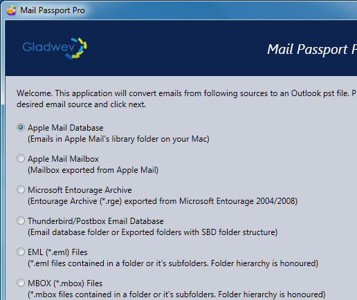 Mail Passport Pro Screenshot 1