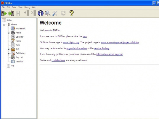 BitPim Screenshot 1