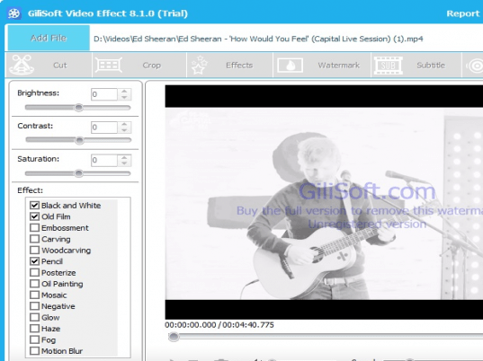 GiliSoft Video Editor Screenshot 1