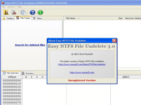 Easy NTFS File Undelete Screenshot 1