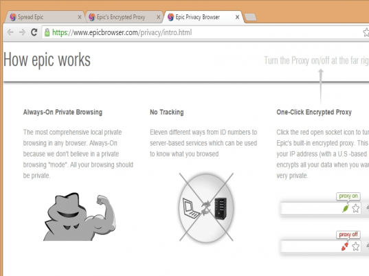 Epic Privacy Browser Screenshot 1
