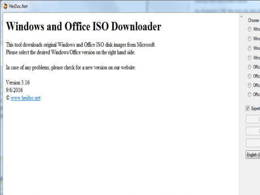 Windows ISO Downloader Screenshot 1