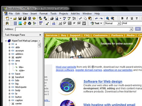 BestAddress HTML Editor Screenshot 1