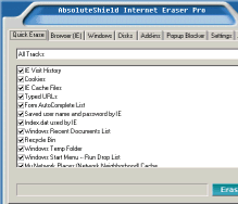 AbsoluteShield Internet Eraser Lite Screenshot 1