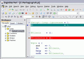 EngInSite Perl Editor Professional Screenshot 1