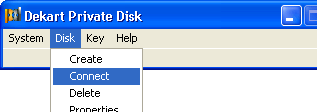Dekart Private Disk Multifactor Screenshot 1