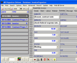 Invoice Organizer Deluxe Screenshot 1