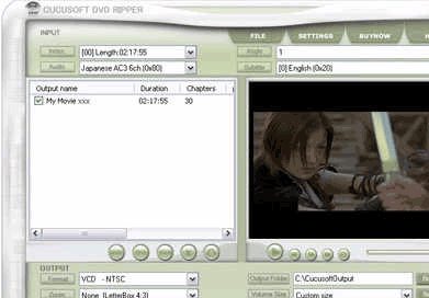 Cucusoft DVD Ripper Screenshot 1