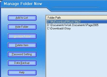 Manage Folder Now Screenshot 1