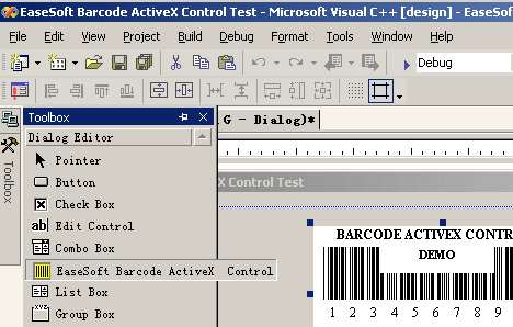 EaseSoft Barcode ActiveX Control Screenshot 1