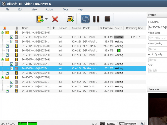3GP Video Converter Screenshot 1