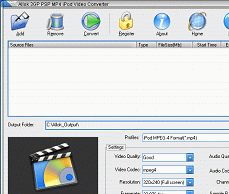 Allok 3GP PSP MP4 iPod Video Converter Screenshot 1