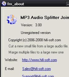 MP3 Audio Splitter Joiner Screenshot 1