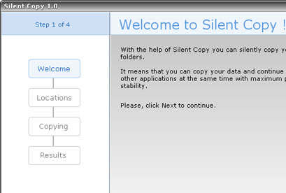 Silent Copy Screenshot 1