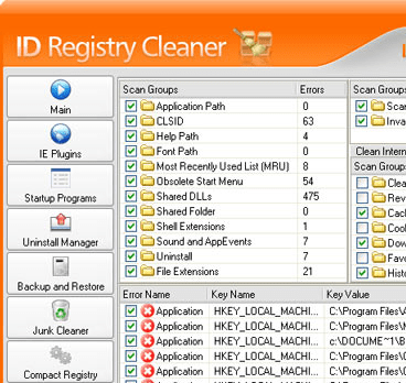 ID Registry Cleaner Screenshot 1