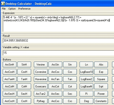 Desktop Calculator Screenshot 1
