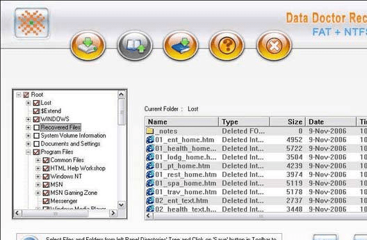 Windows Vista Files Recovery Software Screenshot 1