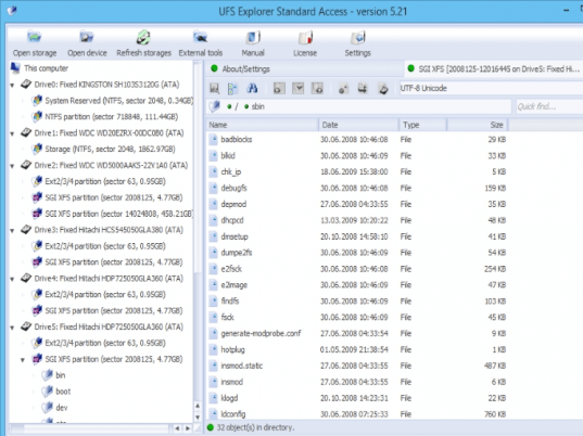 UFS Explorer Standard Access Screenshot 1