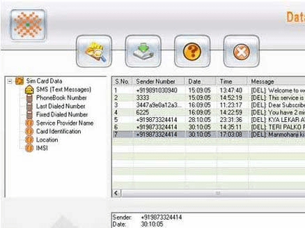 SIM Card Contacts Recovery Software Screenshot 1