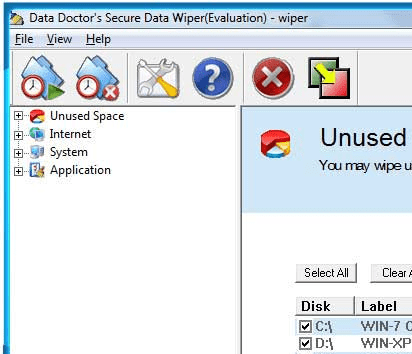 Data Wiper Software Ex Screenshot 1