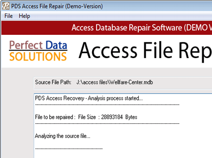 Access Repair Software Screenshot 1